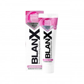 BLANX Glossy White - Wybielająca pasta do zębów z systemem podwójnych enzymów, 75 ml